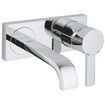 GROHE Allure wastafelmengkraan inbouw - laag - uitloop 18cm - 1 knop - chroom 0434013