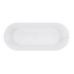 Wiesbaden Libero vrijstaand ligbad 178 x 80 cm acryl mat wit met waste mat wit SW295926