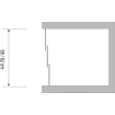 Plieger Economy schuifdeur 90x185cm (afstelbaar van 88 tot 94cm) aluminium profiel en druppel acrylglas 4283010