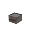 Umbra Stowit opbergbox 15x17x11cm Rubberhout Zwart/walnoot SW539357