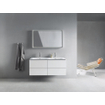 Duravit Me by starck dubbele wastafel 130x49cm 2 kraangaten met overloop wit SW88244