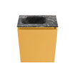 MONDIAZ TURE-DLUX 40cm toiletmeubel Ocher. EDEN wastafel Lava positie links. Met 1 kraangat. SW1103867