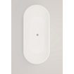 Crosstone by Arcqua Evi solid surface vrijstaand ligbad 180x80x57 mat wit SW857167