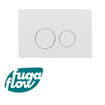 FugaFlow Efficiente Press Bedieningsplaat - bedieningspaneel voor Geberit UP320 inbouwreservoir - dualflush - ronde knoppen - kunststof wit glans SW1123773