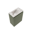 MONDIAZ TURE-DLUX 40cm toiletmeubel Army. EDEN wastafel Glace positie links. Zonder kraangat. SW1103148