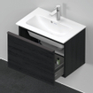 Duravit D-Neo wastafelonderkast 61x44x37.2cm 1 lade Eiken (zwart) Mat SW640829