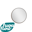 FugaFlow Eccelente Arredo 2.0 spiegel badkamerspiegel - rond - 120cm - frame - mat zwart SW1123434