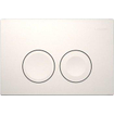 Geberit Delta25 bedieningsplaat - 2-toets spoeling - ronde knoppen - Alpien wit SW730486