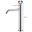 Wiesbaden Style XL wastafelmengkraan hoog chroom SW295957