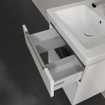 Villeroy & Boch Subway 2.0 wastafelonderkast 53.7x59cm 2 lades Glossy white SW479997
