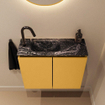 MONDIAZ TURE-DLUX 60cm toiletmeubel Ocher. EDEN wastafel Lava positie links. Met 1 kraangat. SW1103913