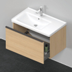 Duravit D-Neo wastafelonderkast 78.4x44x45.2cm 1 lade met softclose Natuur eiken Mat SW640592