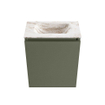 MONDIAZ TURE-DLUX 40cm toiletmeubel Army. EDEN wastafel Frappe positie midden. Zonder kraangat. SW1102667