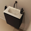 MONDIAZ TURE-DLUX 40cm toiletmeubel Urban. EDEN wastafel Ostra positie midden. Zonder kraangat. SW1104653