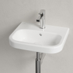 Villeroy en Boch Architectura fontein 45x38cm met kraangat met overloop wit 1025280