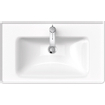 Duravit D-Neo wastafel met wondergliss 80x48x16.5cm 1 kraangat rechthoek Keramiek Wit SW640501