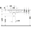 Duravit D-Neo wastafel 80x48x17cm 1 kraangat rechthoek Keramiek Wit SW640624