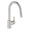 GROHE Feel Keukenkraan - hoog - uittrekbare uitloop - 2 straalsoorten - supersteel geborsteld SW229113