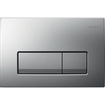 Geberit Delta50 bedieningsplaat - 2-toets spoeling - rechthoekige knoppen - mat chroom SW765568