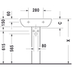 Duravit D Code wastafel 65x50cm wit 0315101