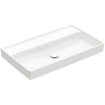 Villeroy & Boch Collaro meubelwastafel 80x47cm zonder overloop zonder kraangat ceramic+ wit SW358329