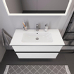 Duravit D-Neo wastafelonderkast 101x62.5x46.2cm 2 lades wit Hoogglans SW641163