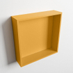 Mondiaz Easy nis 29.5x29.5x8cm - inbouw/opbouw - 1 open vak - Solid surface - Ocher SW643624