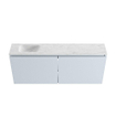 MONDIAZ TURE-DLUX 120cm toiletmeubel Clay. EDEN wastafel Opalo positie links. Met 1 kraangat. SW1104254