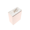 MONDIAZ TURE-DLUX 40cm toiletmeubel Rosee. EDEN wastafel Frappe positie rechts. Met 1 kraangat. SW1102957