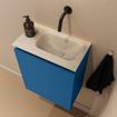 MONDIAZ TURE-DLUX 40cm toiletmeubel Jeans. EDEN wastafel Ostra positie rechts. Zonder kraangat. SW1104870