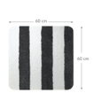 Sealskin Linje Badmat Polyester 60x60 cm Grijs CO291656814