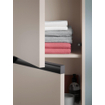 Duravit Ketho.2 Hoge kast 40x36x176cm 2 Rechtsdraaiende deuren Spaanplaat Taupe Mat SW772171