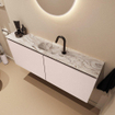 MONDIAZ TURE-DLUX 120cm toiletmeubel Rosee. EDEN wastafel Glace positie midden. Met 1 kraangat. SW1103484