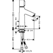 Hansgrohe Talis Select Ss wastafelkraan 100 met waste met Select greep voor aan/uit + temperatuurinstelling chroom SW29033