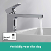Hansgrohe Vernis wastafelkraan 110 highriser met waste chroom SW651942