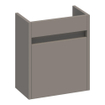 Saniclass Nexxt fonteinonderkast 40x45x22cm met 1 rechtsdraaiende deur met greep MDF mat Taupe SW522675