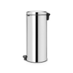 Brabantia NewIcon Pedaalemmer - 30 liter - kunststof binnenemmer - brilliant steel SW1117484