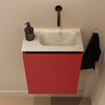 MONDIAZ TURE-DLUX 40cm toiletmeubel Fire. EDEN wastafel Ostra positie rechts. Zonder kraangat. SW1104844