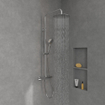 Villeroy & Boch Verve Showers Douchesysteem met drie functies voor wandmontage - chroom SW974381