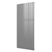 Plieger Cavallino Retto designradiator verticaal enkel middenaansluiting 1800x754mm 1506W zilver metallic 7255270