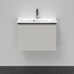 Duravit D-Neo wastafelonderkast 61x44x37.2cm 1 lade Betongrijs Mat SW640718