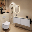MONDIAZ TURE-DLUX 120cm toiletmeubel Cale. EDEN wastafel Ostra positie links. Zonder kraangat. SW1104769