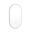 Mondiaz GLOW Badkamerspiegel - Ovaal - 45x90cm - Indirecte LED verlichting - bewegingssensor - Plata (Grijs) SW1105155