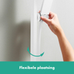 Hansgrohe Unica glijstang 65cm isiflex doucheslang 160cm mat wit SW918153