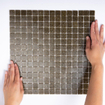 The Mosaic Factory Amsterdam mozaïektegel - 32.2x32.2cm - wand en vloertegel - Vierkant - Glas Brown Mat SW62112