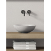 Looox Ceramic raw waskom - 40cm - rond - light grey SW227665