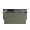 MONDIAZ TURE-DLUX 80cm toiletmeubel Army. EDEN wastafel Lava positie links. Zonder kraangat. SW1103652