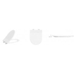 Wiesbaden Shade slim toiletzitting softclose en quick release mat wit SW373855