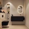 MONDIAZ TURE-DLUX 120cm toiletmeubel Urban. EDEN wastafel Frappe positie rechts. Zonder kraangat. SW1102635
