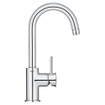 GROHE Start Classic waterbesparende wastafelkraan L-size met afvoerplug met hoge draaibare uitloop chroom SW206981